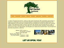 Tablet Screenshot of oakgardenapartments.com